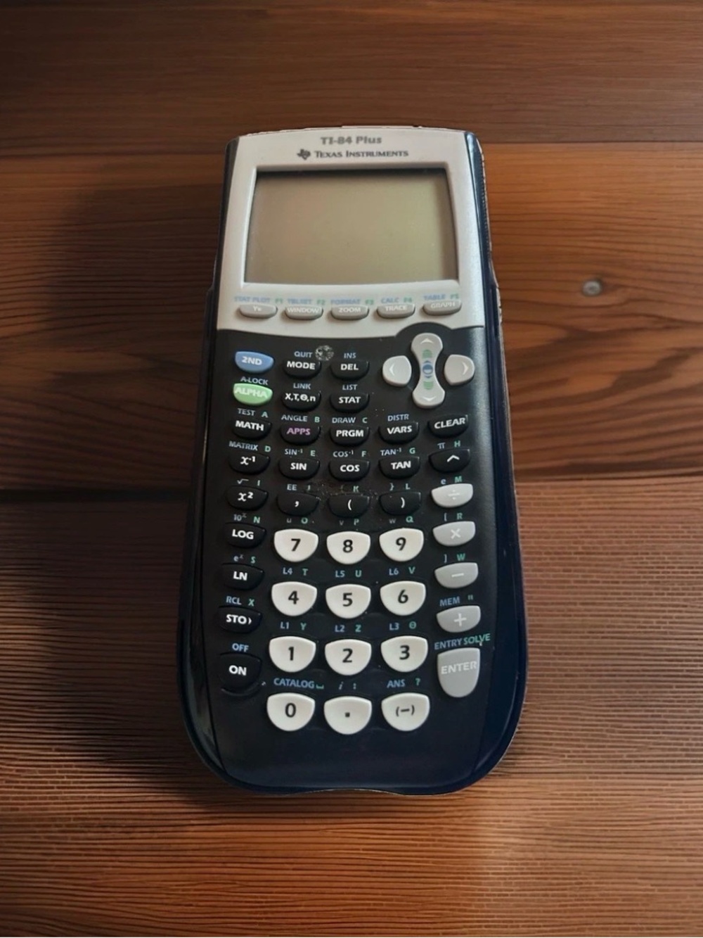 Texas Instruments Graphing Calculator in Black and White